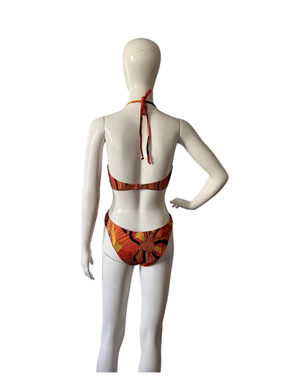 Out From Under Urban Outfitters Marina Printed Cutout One-Piece Swimsuit_size M - Picture 4 of 4